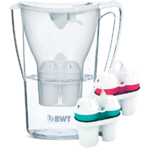 BWT Penguin Filtru ulcior alb cu 2 cartușe