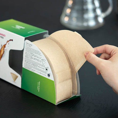 Бумажные фильтры HARIO V60 02 Misarashi, 100 шт., натуральные неотбелённые