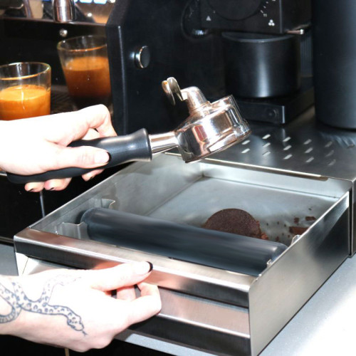 Нок-бокс выдвижной Rhino Coffee Gear из нержавеющей стали