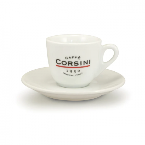 Фарфоровая чашка для эспрессо Caffè Corsini с блюдцем