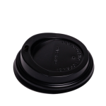 Крышки для бумажных стаканов 250 ml (чёрные) Royal