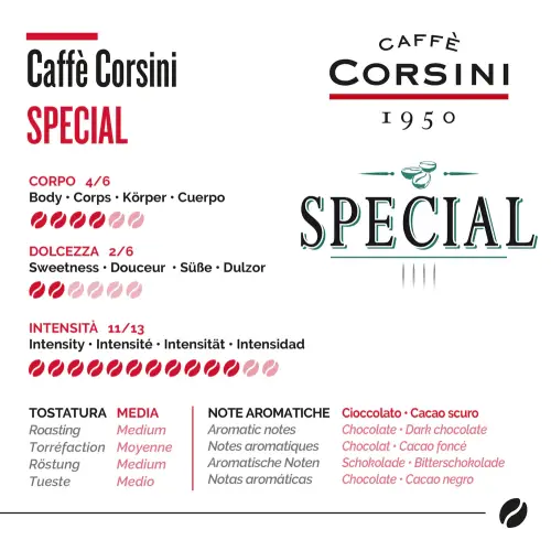 Кофе Corsini Special в зернах 1 кг
