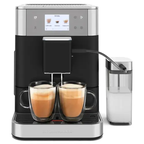 Кофемашина KitchenAid KF7 5KES8557 в черном белом и стальном цвете